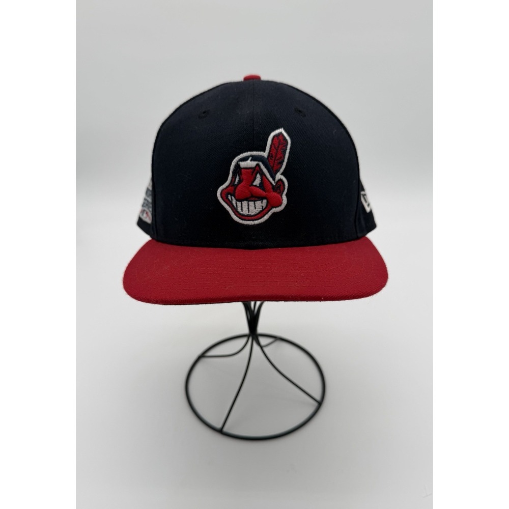 2016 Cleveland Indians World Series Fitted Hat 7 1/2 - Low Profile Chief Wahoo